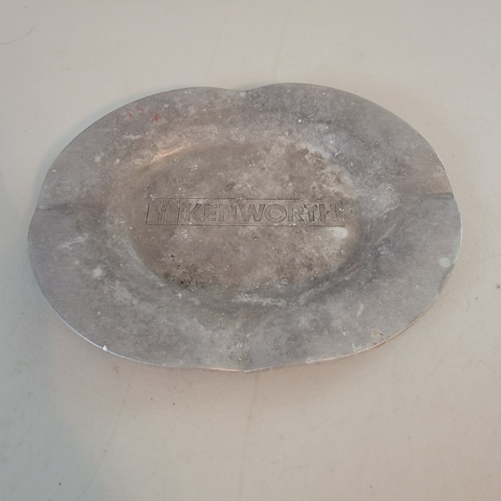 Vintage Kenworth Pewter Ashtray